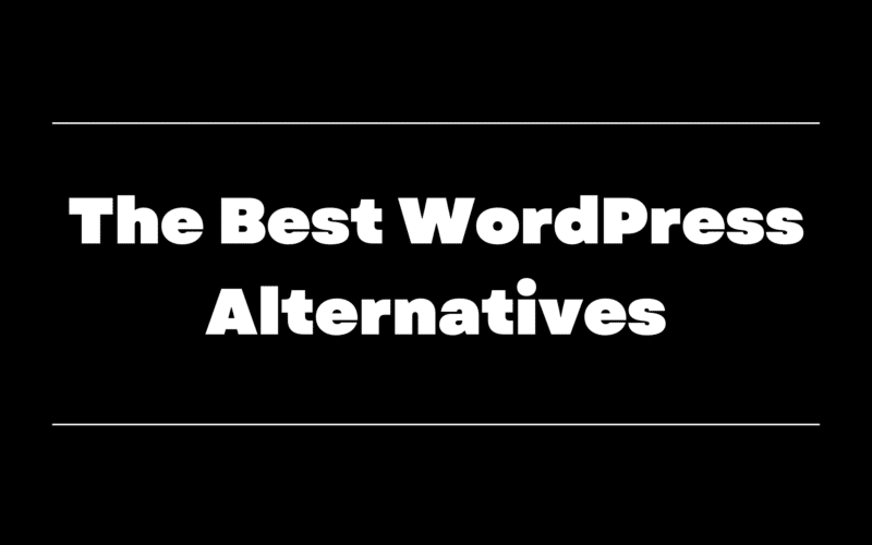wordpress alternatives