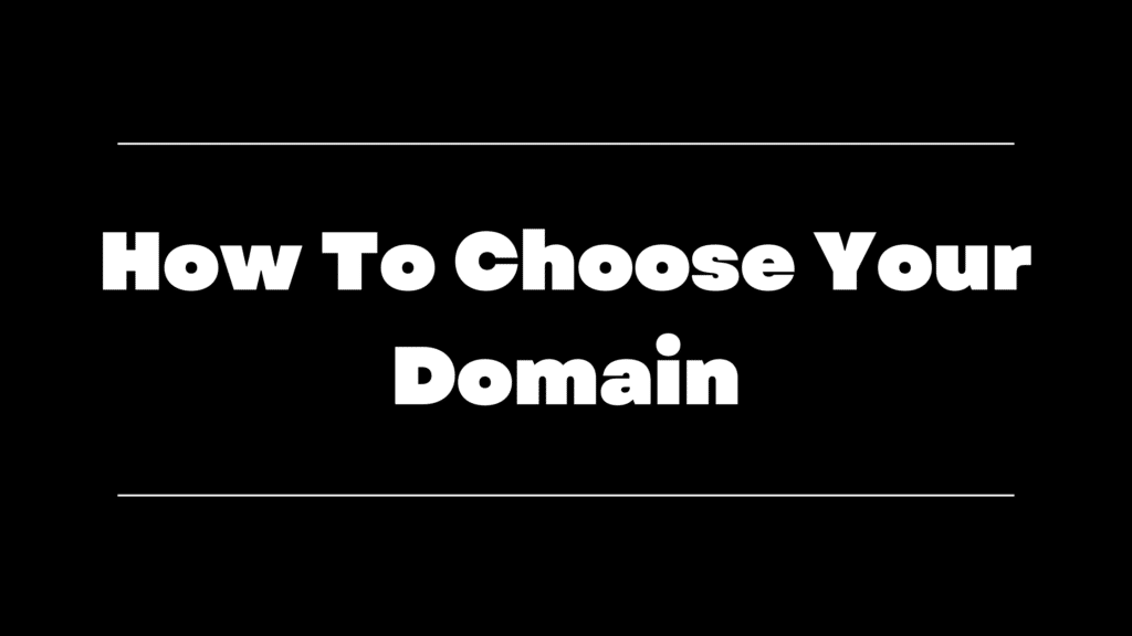 choose your domain